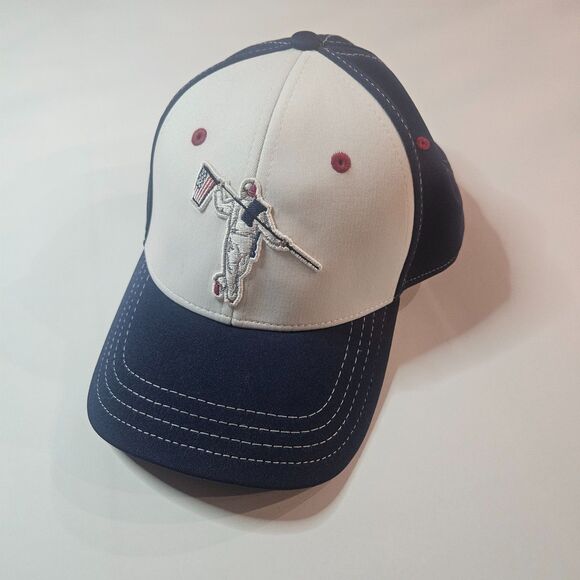 Looper Anderson Ord Golf Hat American Flag Patch Baseball Cap 7.25-7.5 - Picture 1 of 4